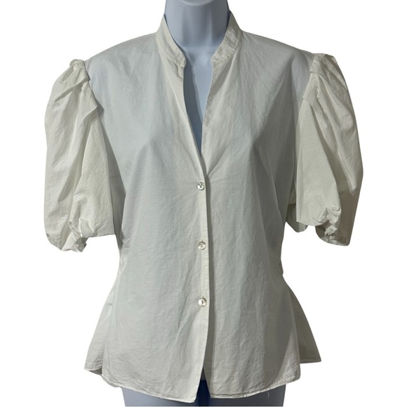 VinceDraped Puff Sleeve Blouse size 12
